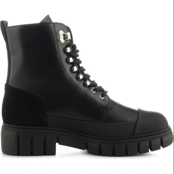 Anthropologie Shoe the Bear Rebel Long Lace Leather & Suede Lace Up Boots